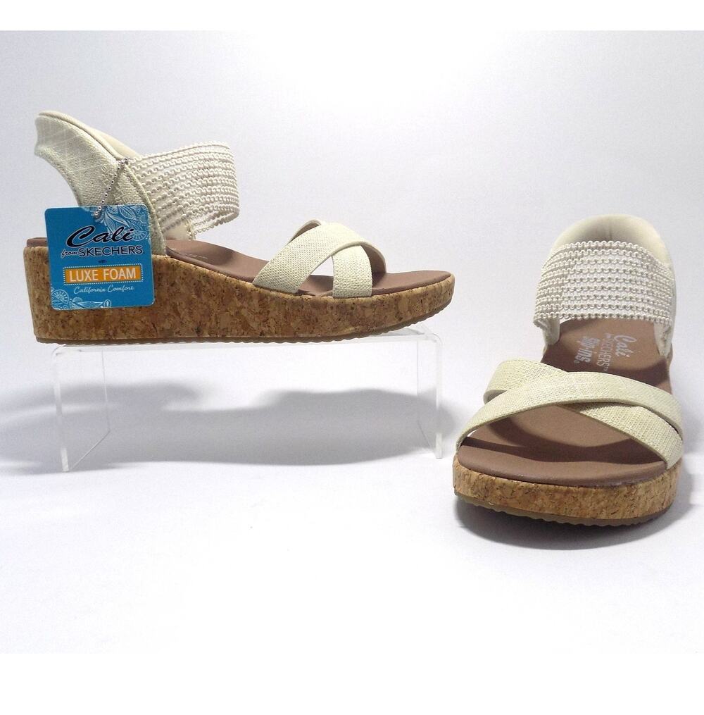 Skechers Hands Free Slipins Beverlee Lux Wedge Sandal Women's- Size 6.5- New